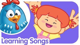 Learning Songs | Lottie Dottie Chicken UK | Nursery Rhymes For Kids