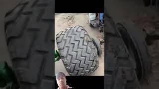 Tractor vs mini tractor ki tyre size ☠️😮#tractor #minitractor