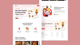 🚚 Responsive Food Delivery App Website Design || HTML, CSS, JS & Bootstrap🔔