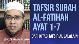 Tafsir Surah Al-Fatihah: Kupasan Ringkas Daripada Tafsir Al-Jalalain