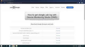 How to get dongle usb log with Device Monitoring Studio (DMS)