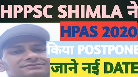 Hpas 2020 postponed, hppsc latest news,hppsc latest notification 2020,hppsc recruitment 2020,hpexam