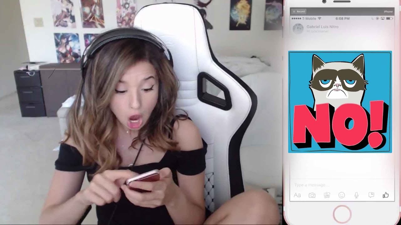 Download Pokimane accidentally shows a nude photo (dick pic) on stream.