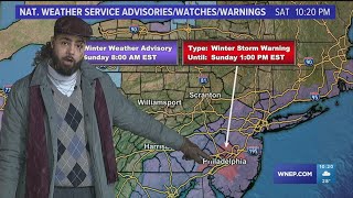 10PM Update: Snow showers have arrived, here's how much you'll get