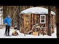 Building a Simple Log House (for Cheap) - Anyone Can Do This!!! (Start to Finish)