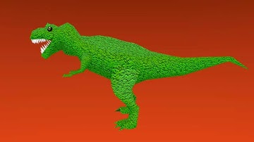TRex 3D Low Poly Model in Blender