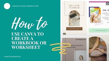 HOW TO Create a Workbook with Canva - Step-by-Step Tutorial for Beginners