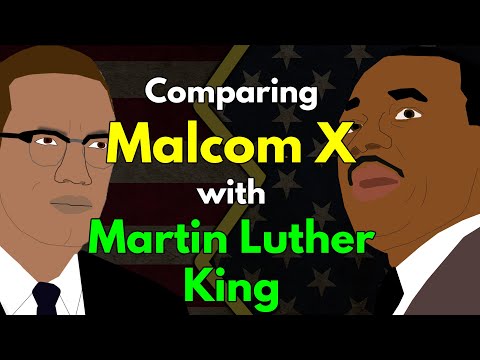 مقایسه مالکوم ایکس با مارتین لوتر کینگ