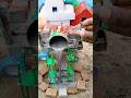 DIY mini Pilar construction video | mini tractor machine video |#youtubeshorts #shorts