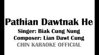 Pathian Dawtnak He (Karaoke Version) | Biak Cung Nung