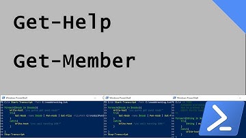 Get-help Get-Member commands