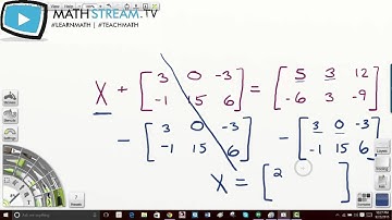 Algebra II Quinter 1 Honors Unit - Lesson 2 Topic 3 [Matrix Equations] 5 min