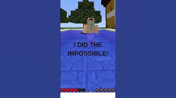 Surviving a 100 Block Fall in Minecraft (!) 😱 #minecraft #shorts