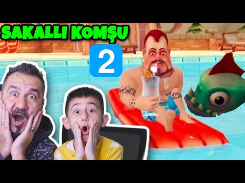 SAKALLI KOMŞU MAHMUT USTA'YA PİRANA SALDIRDI! | DARK RIDDLE 2 OYNUYORUZ