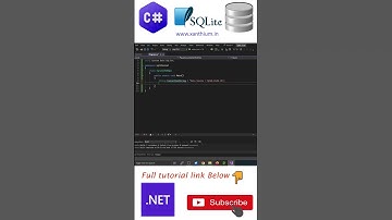 Learn to open a connection to SQLite database using C# (CSharp) #sqlite #sqlite3  #tutorial