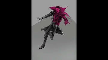 iPad Pro Procreate Speed Drawing - Doctor Strange Time Lapse #Shorts  youtube shorts