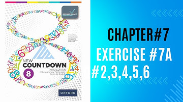 Oxford class 8 exercise 7A Question#2,3,4,5,6||Countdown 8 3rd edition chapter 7 exercise 7A