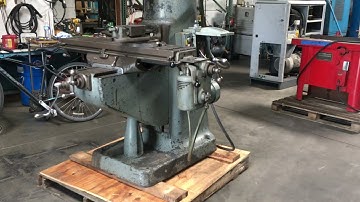 Bridgeport Mill Vertical Milling Machine 42” table 2 Axis 1.5 hp 460V 3 Ph