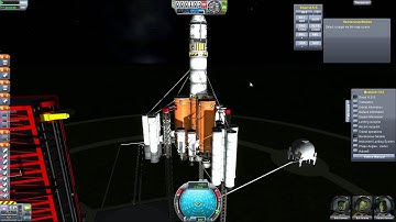 Kerbal Space ship exploding on launch pad