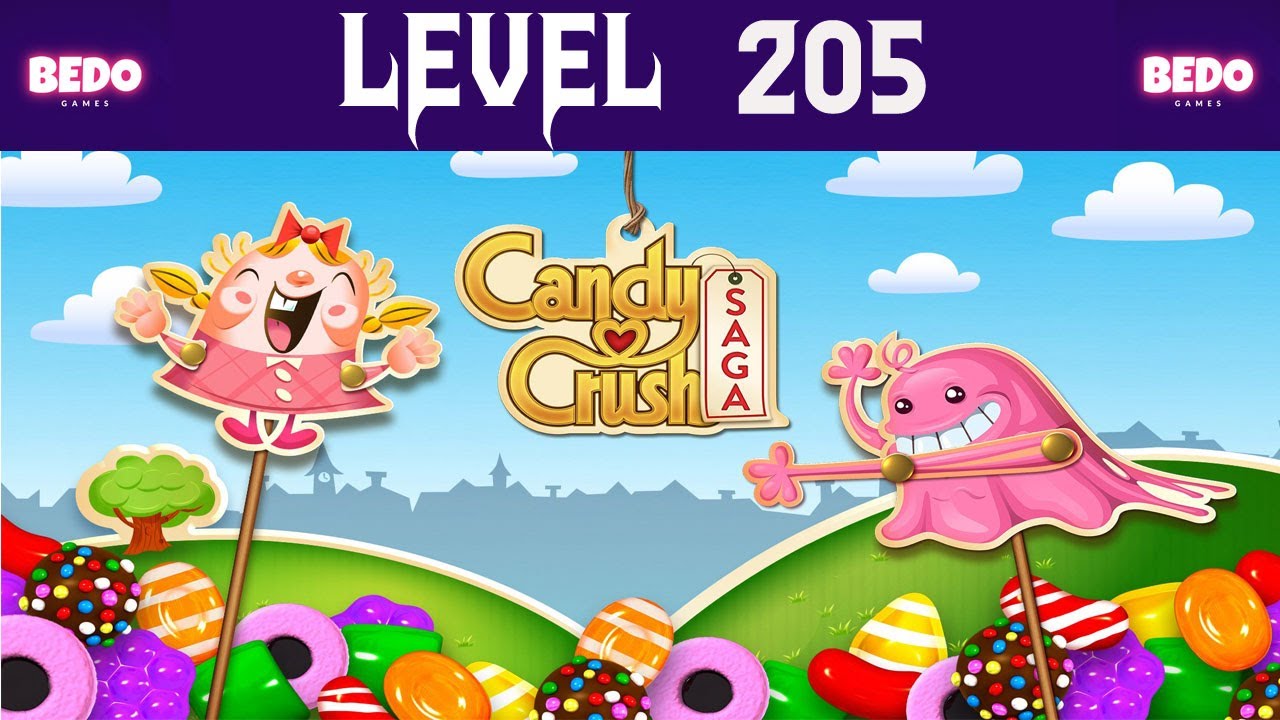 Candy Crush Saga Level 205 - YouTube