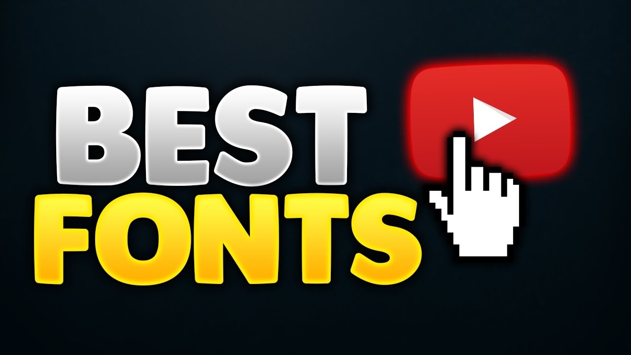 Best Fonts Used For Thumbnails By Youtubers - YouTube