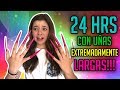 24 HORAS CON UÑAS EXTREMADAMENTE LARGAS