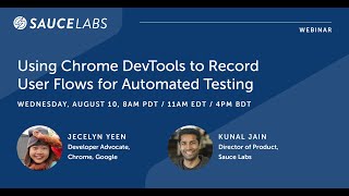 Celebrity Using Chrome DevTools to Record User Flows for Automated Testing Profile