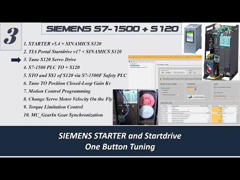 MS05d. [Siemens S120 #3] One Button Tuning S120 via STARTER and TIA Portal Startdrive