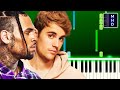 Chris Brown, Justin Bieber - Next To You (Easy Piano Tutorial)