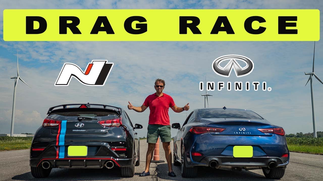 Hyundai Veloster N DCT vs Infiniti Q60S, unusual match with unusual ...