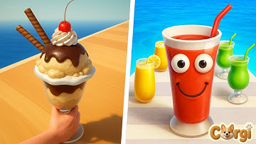 Ice Cream Stack VS Juice Run - All Levels Satisfying Walkthrough Gameplay