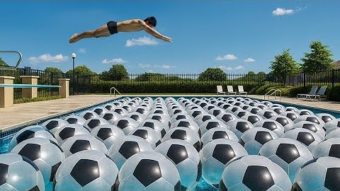 Which: Impossible Soft Jelly Pool - Giant Object Collapses Smoothly |AI ASMR Dream