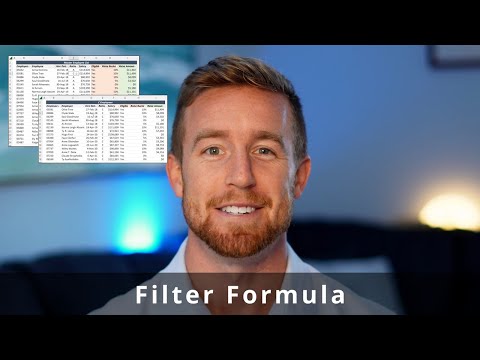 Filter Formula in Excel