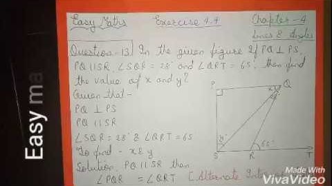 Class 9 - Chapter 4- Lines and Angles - Exercise 4.4 - Question 13