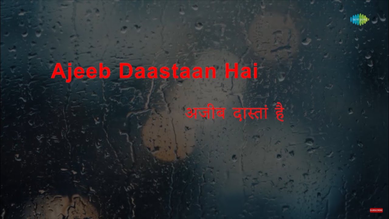 Ajeeb Dastan Hai Yeh  Karaoke Song with lyrics  Lata Mangeshkar  Dil Apna Aur Preet Parai