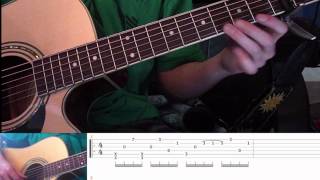 Video thumbnail of "How to play "Fireflies" on guitar like Sungha Jung RE-DONE part one"