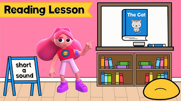 Reading Lesson: The Cat - High Frequency Words and CVC Words with Short A Sound