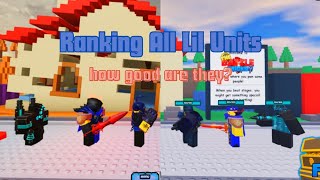 The Battle Bricks:Ranking All Lil Units At Level 25