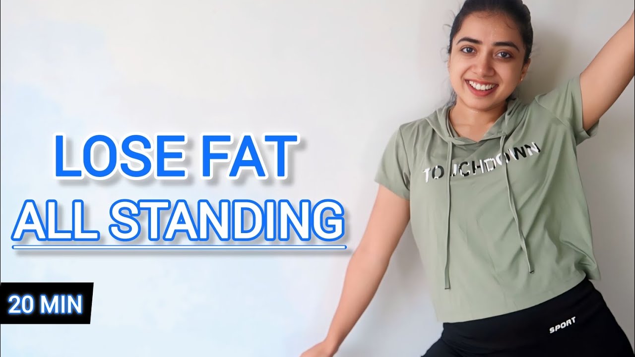 20 MIN All Standing Full Body Fat Burning Workout At Home | NO JUMPING ...