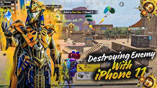 Destroying Enemy With iPhone 11 Rank Pushers in  New Mode | BGMI 3.1 Domination In Conqueror Lobby 🔱