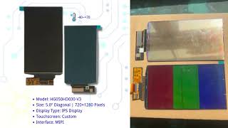 Sunlight-Readable 5-Inch OLED Display with 720x1280 Resolution and 500 Nits of Luminance