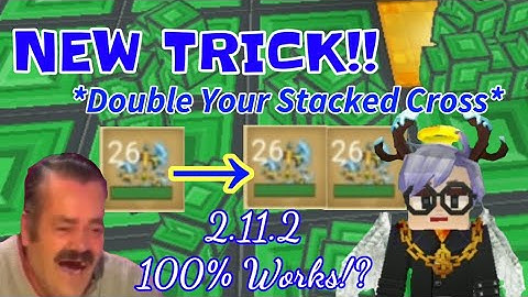 New “Trick” To Double Stacked Cross!? 😳😳😳- 100% Real | Blockman Go | Skyblock |
