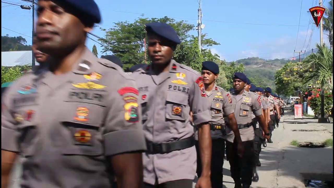 KEGIATAN OLAHRAGA BERSAMA PERSONIL SAT BRIMOB POLDA PAPUA
