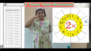 2 Times Table Worksheet | 2 Times Table Worksheet for Grade 2 | Two Times Table | Math Only Math
