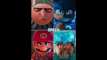 Gru VS Sonic VS Mario VS Steve