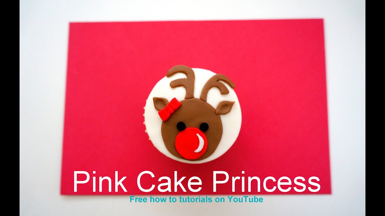 Rudolph Red Nose Reindeer Christmas Cupcake How To Tutorial