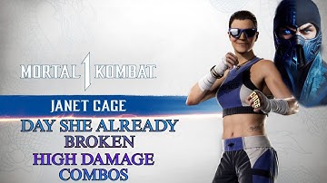 MK1 JANET CAGE & SUB-ZERO COMBOS ARE INSANE 🔥 🔥 🔥 FROM BEGINNER TO ADVANCED #mk1 #janetcage