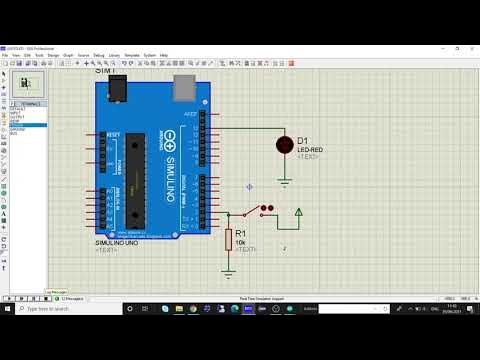 Pull down /Pull up pins in proteous for Arduino UNO - YouTube