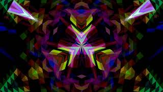Kaleidoscope Techno Pixel Art Animation 4K Visuals - Techno Electronic Music, Cyber, Heavy