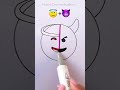 Emoji satisfying creative art  ||  Angel   Devil  #CreativeArt #Satisfying